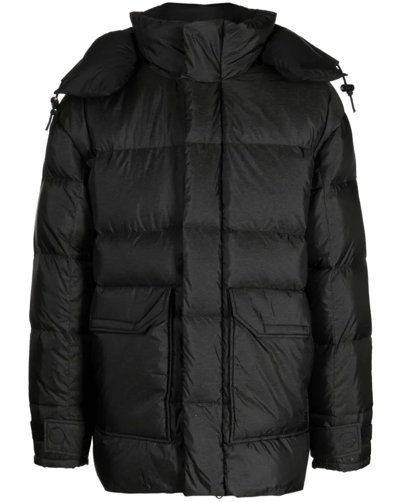 The North Face padded hooded jacket Schwarz