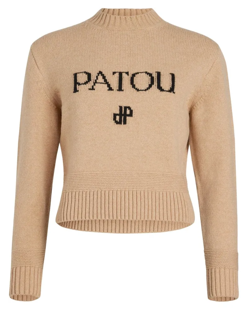 Patou Pullover mit Logo-Stickerei Nude