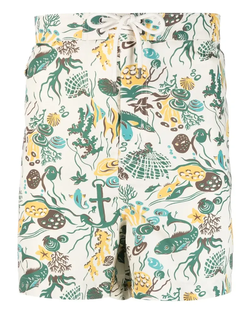 Ralph Lauren Badeshorts mit Blatt-Print - Nude Nude