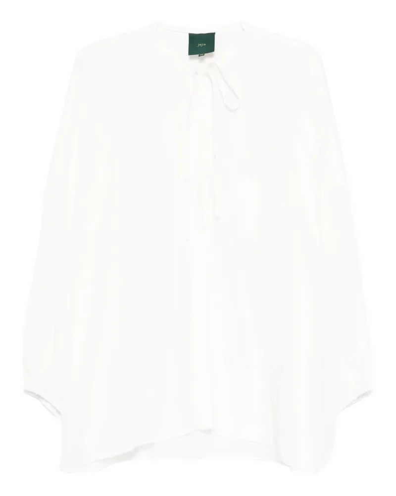 Jejia Bluse mit Ballonärmeln - Weiß Weiß