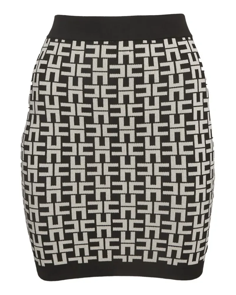 Elisabetta Franchi monogram mini skirt - Weiß Weiß