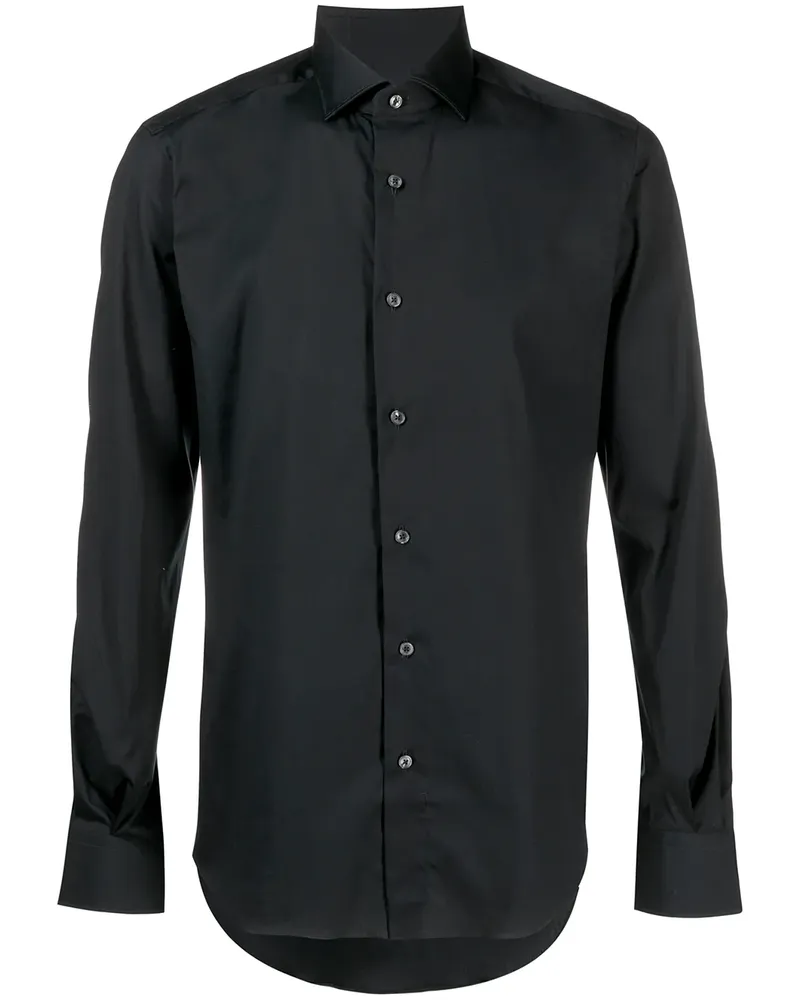 XACUS Hemd mit schmalem Schnitt - Schwarz Schwarz