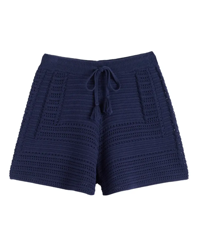 Chinti & Parker Gehäkelte Shorts - Blau Blau