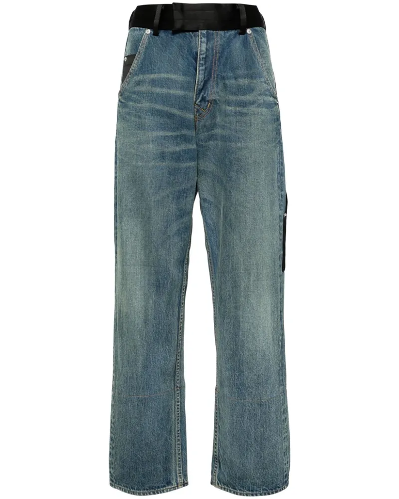 Undercover Gerade Jeans mit Satinbund Blau