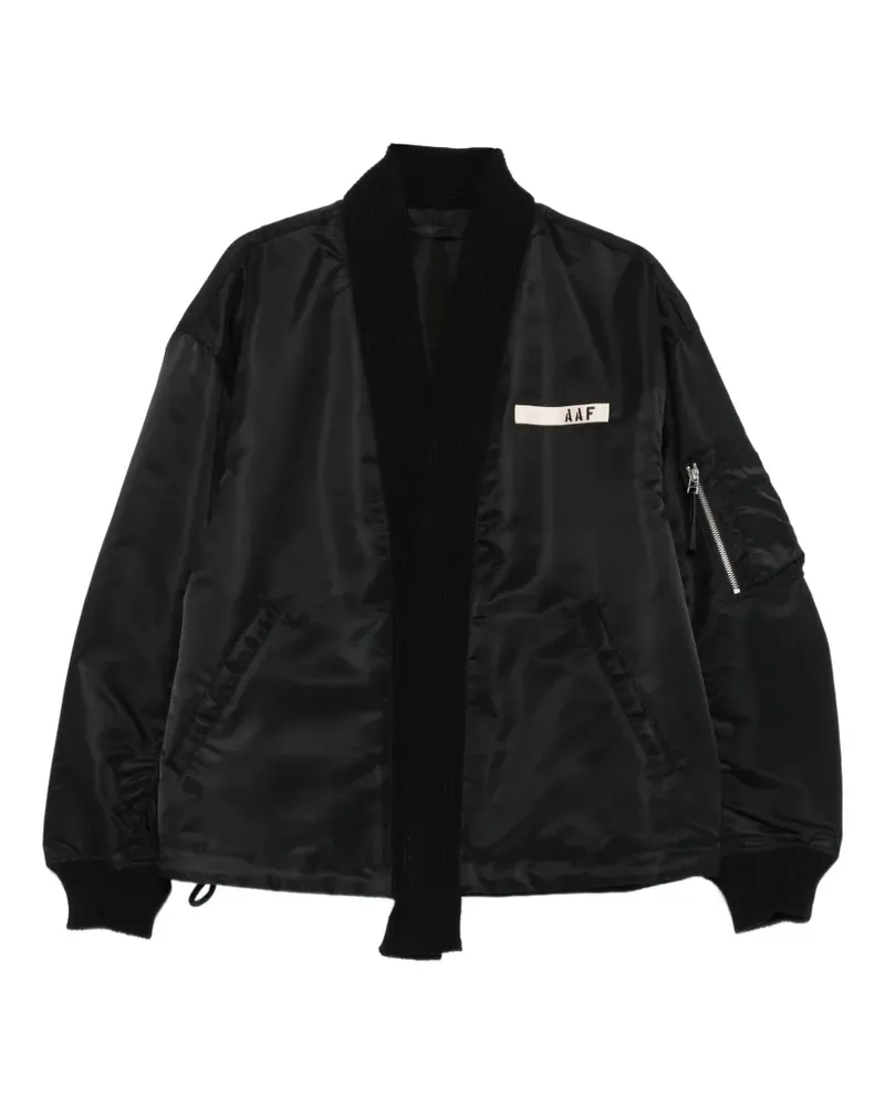 Applied Art Forms logo-patch jacket - Schwarz Schwarz