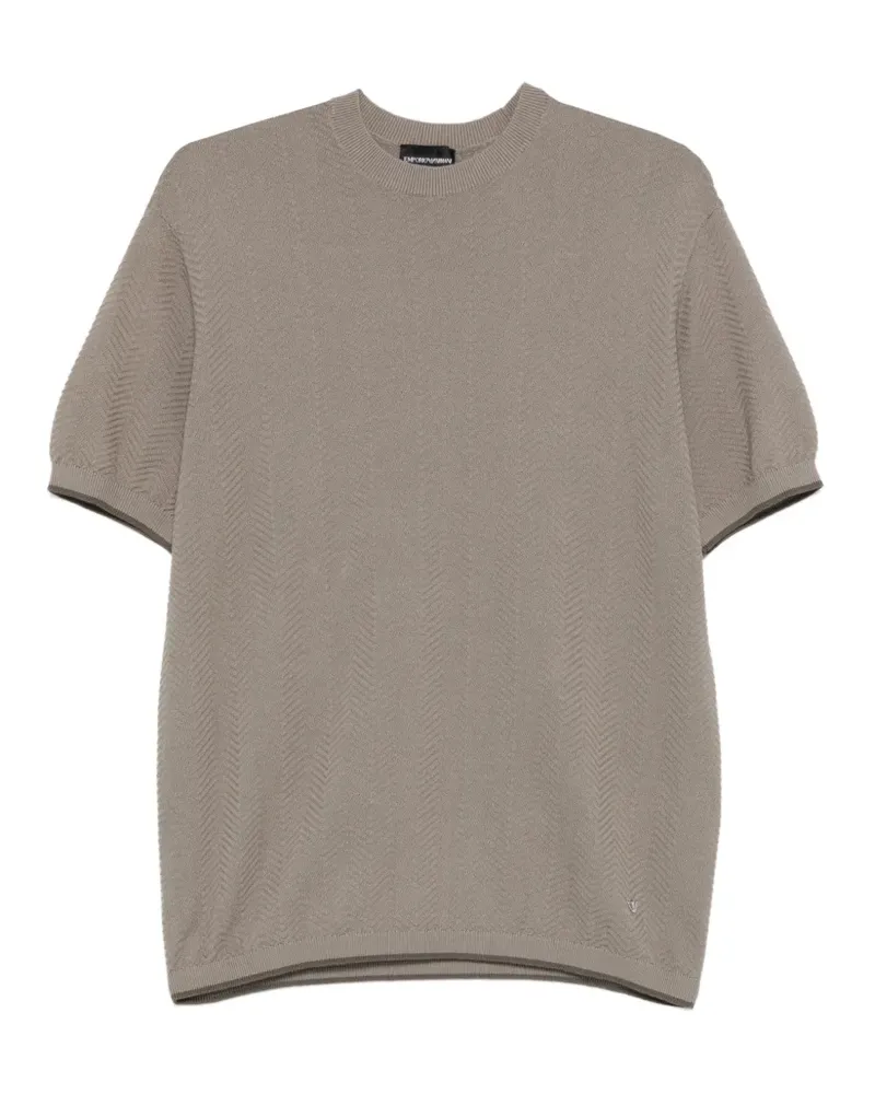 Emporio Armani pattern short-sleeve T-shirt - Grau Grau