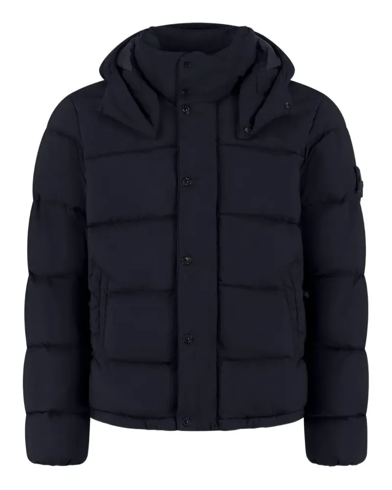 Stone Island 4100063 Ripstop-TC_S.I. Ghost Daunenjacke aus Wolle - Blau Blau