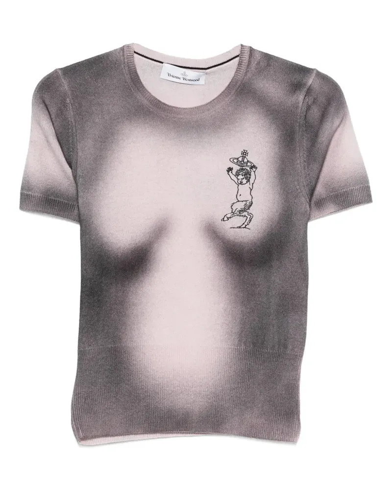 Vivienne Westwood Elle print fitted top - Schwarz Schwarz