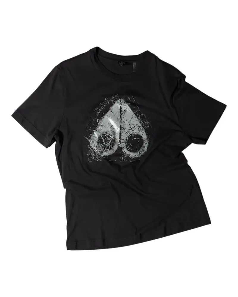 Moose Knuckles logo-print T-shirt - Schwarz Schwarz