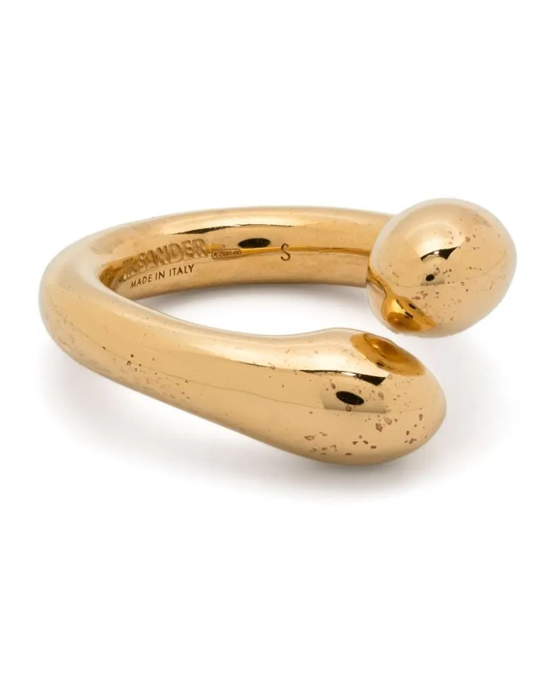Jil Sander Vergoldeter Ring Gold