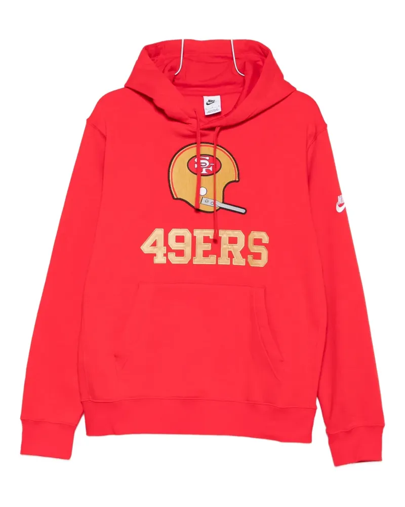 Nike x NFL San Francisco 49ers logo-appliqué hoodie - Rot Rot