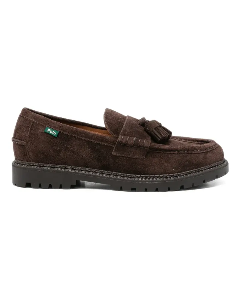 Ralph Lauren tassel-detail suede loafers - Braun Braun