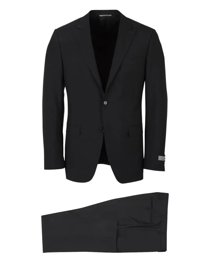 Canali Einreihiger Anzug - Schwarz Schwarz