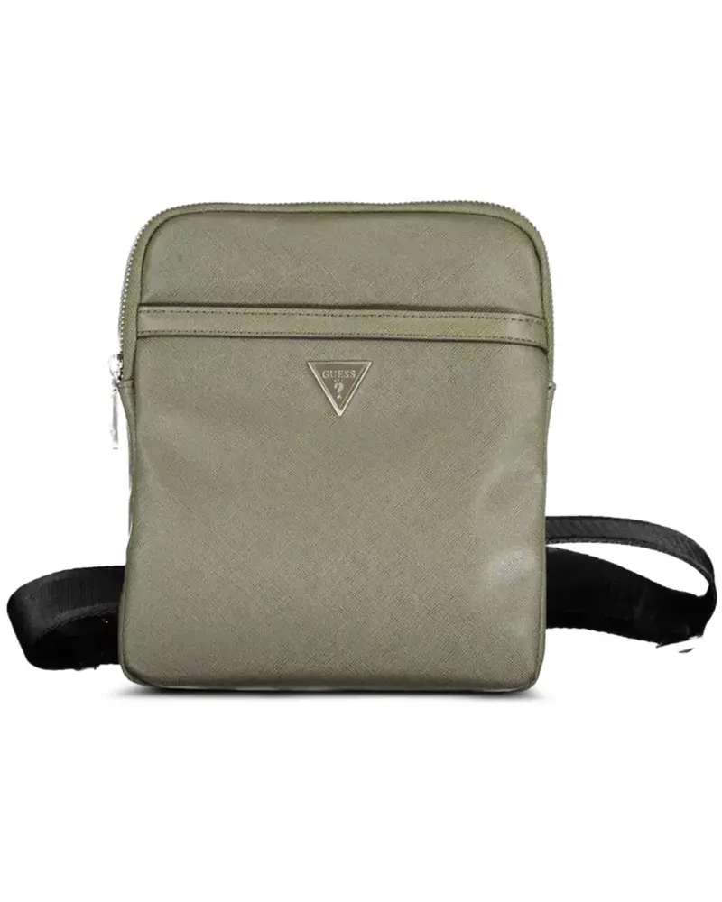 Guess logo-plaque crossbody bag - Grün Grün