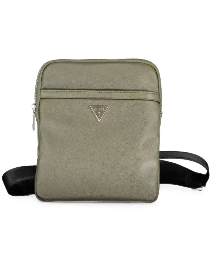 Guess logo-plaque crossbody bag - Grün Grün