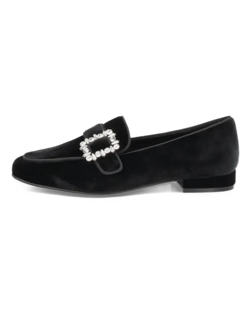 Tosca Blu Adele crystal-embellished loafers - Schwarz Schwarz