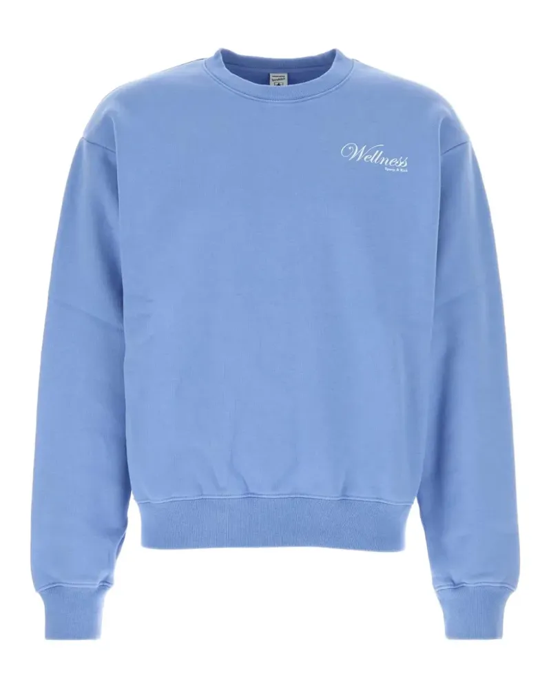 SPORTY & RICH Wellness logo-print sweater - Blau Blau