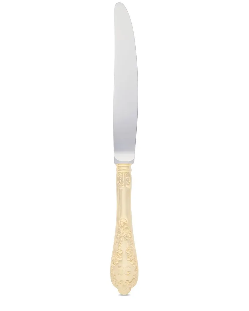 Dolce & Gabbana 24kt vergoldetes Messer Gold