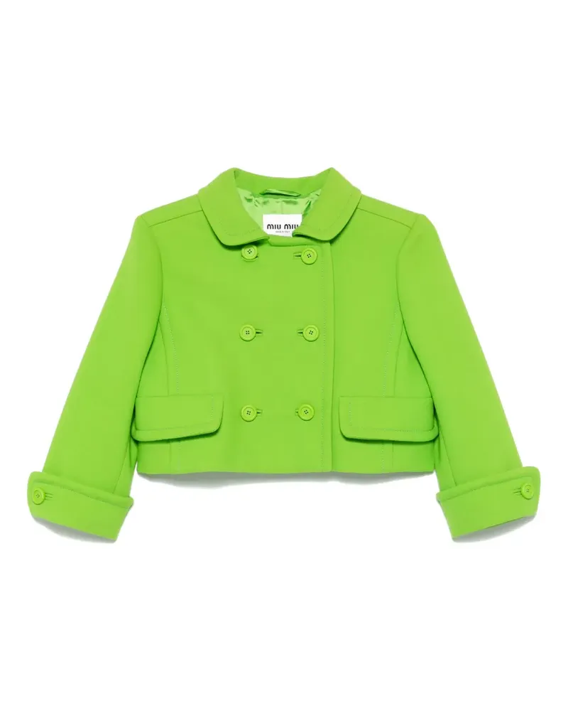 Miu Miu Natté Jacke - Grün Grün
