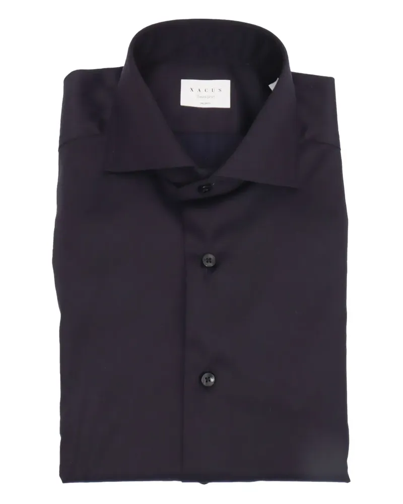 XACUS Button-down-Hemd aus Baumwolle - Blau Blau