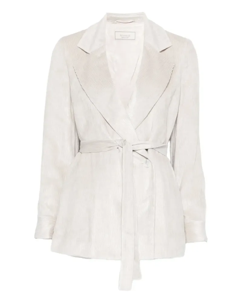 Peserico Taillierte Jacke mit Gürtel - Nude Nude