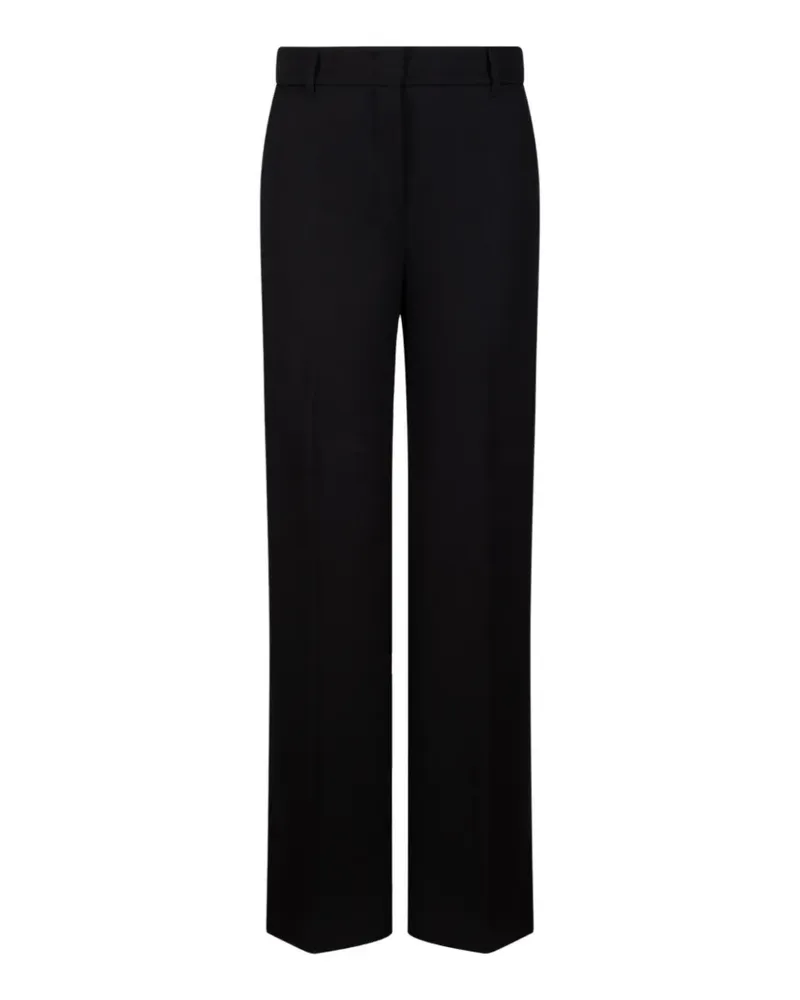 Max Mara Max Mara Gerade Hose mit Bügelfalten - Schwarz Schwarz