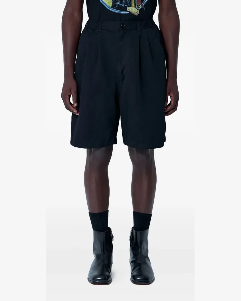 Junya Watanabe Shorts mit Falten - Schwarz Schwarz