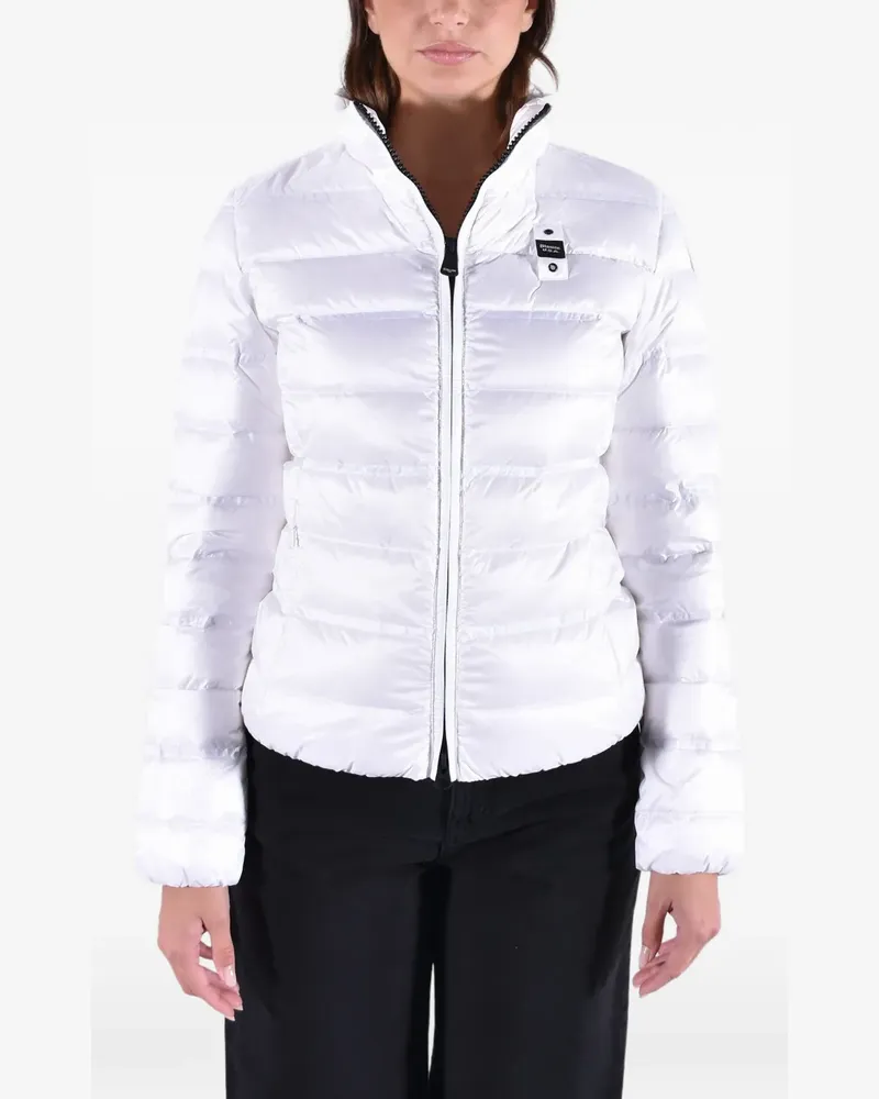 Blauer Georgia quilted jacket - Weiß Weiß