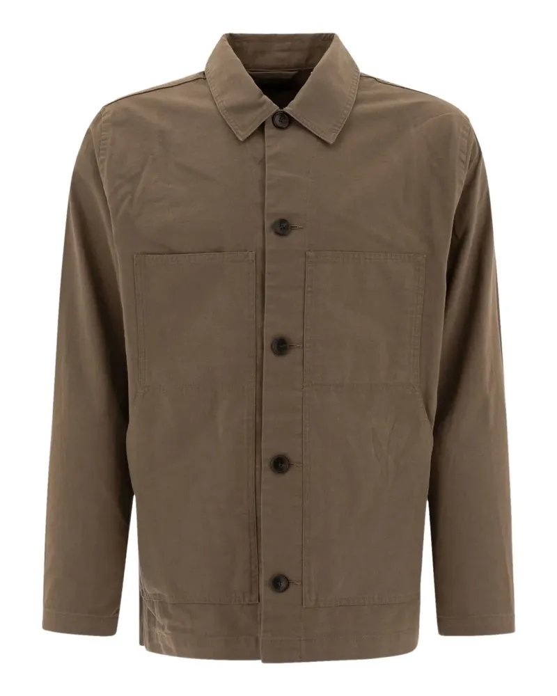 Vince Jacke mit aufgesetzten Taschen - Braun Braun