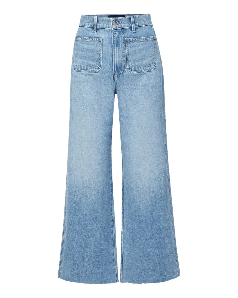 Veronica Beard Taylor cropped wide-leg jeans - Blau Blau