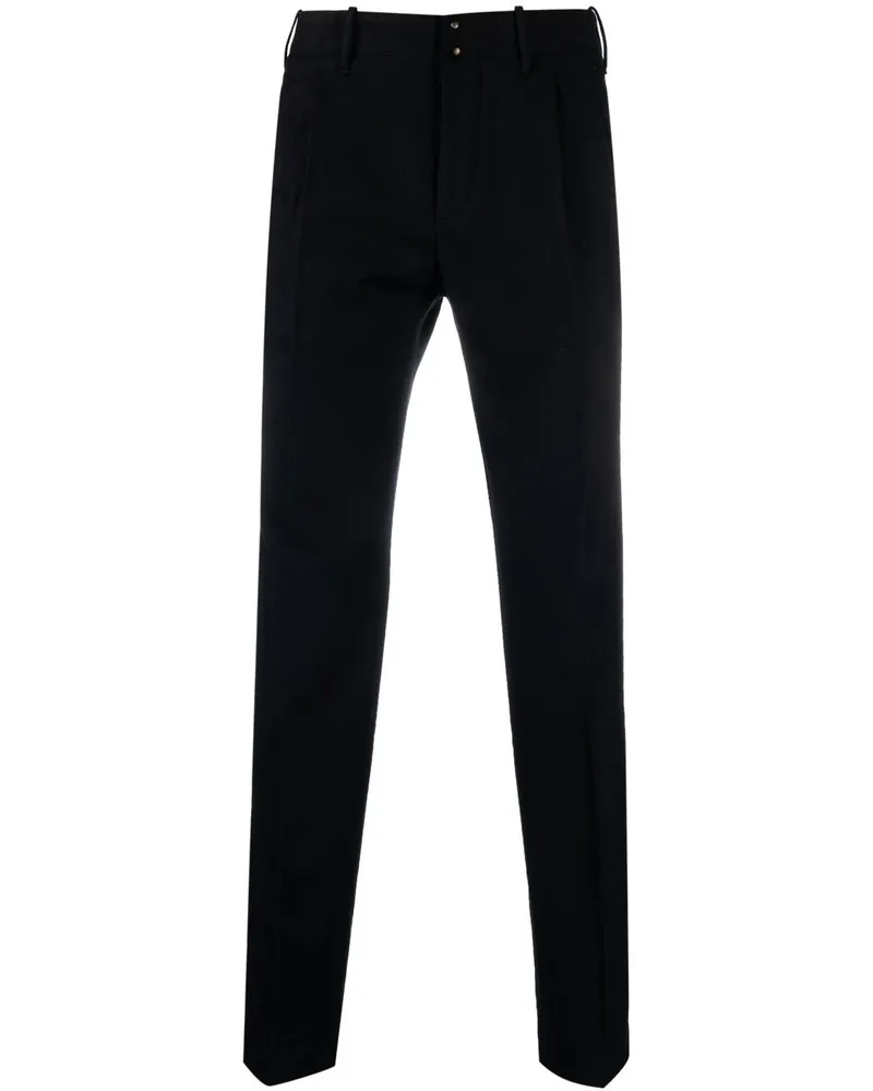 Incotex Halbhohe Straight-Leg-Hose - Blau Blau