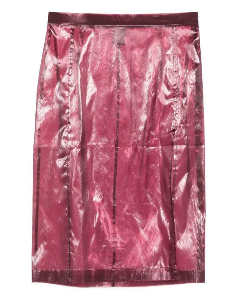 Patrizia Pepe Midirock aus Organza - Violett Violett