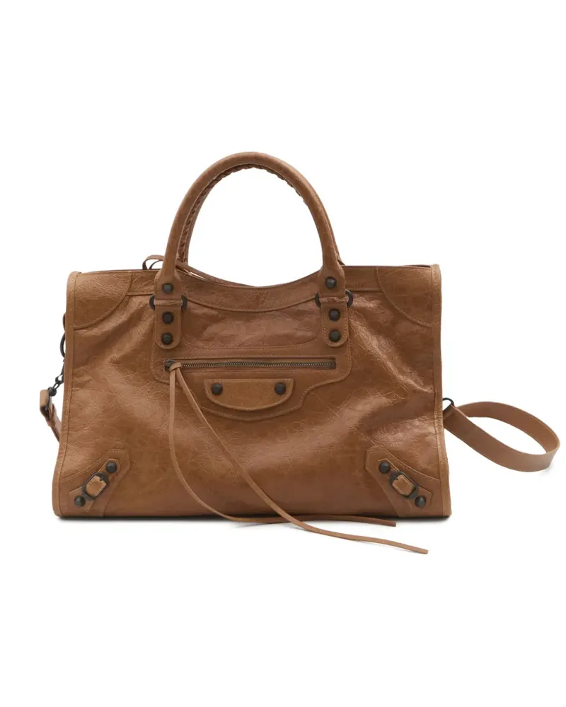Balenciaga Mittelgroße Le City Tote Bag - Braun Braun