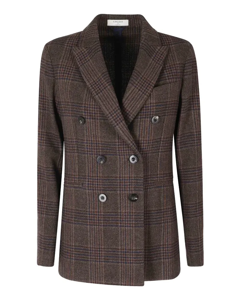 CIRCOLO 1901 Karierte Cabanjacke - Braun Braun