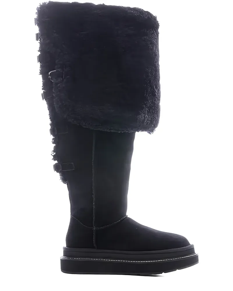 UGG x Sacai Overknee-Stiefel mit Schnalle - Schwarz Schwarz