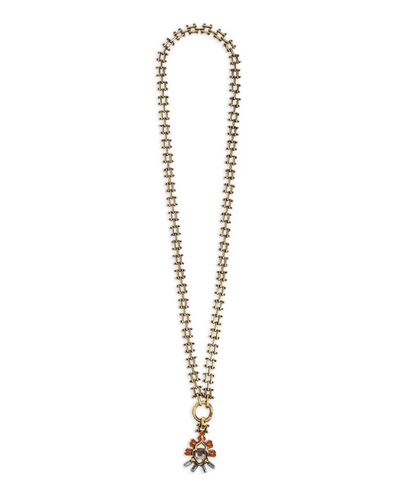 Etro flower pendant necklace - Gold Gold