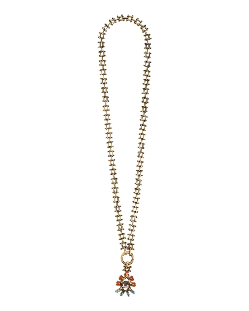 Etro flower pendant necklace - Gold Gold