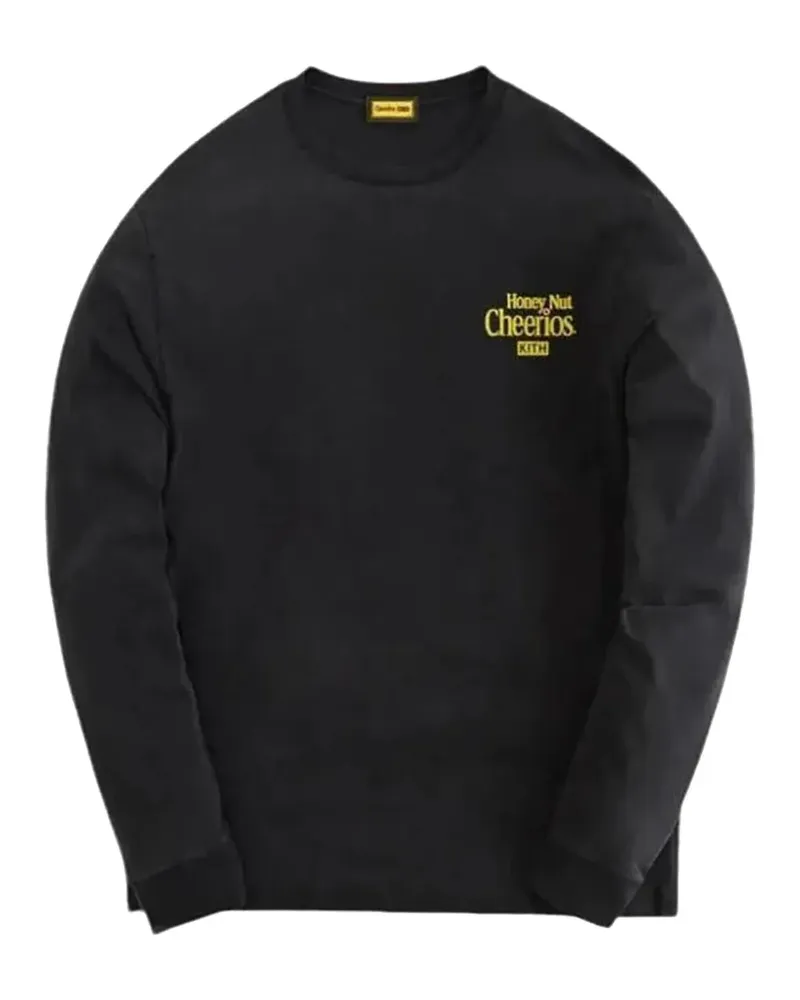 KITH Cheerios Cereal Box Langarmshirt - Schwarz Schwarz
