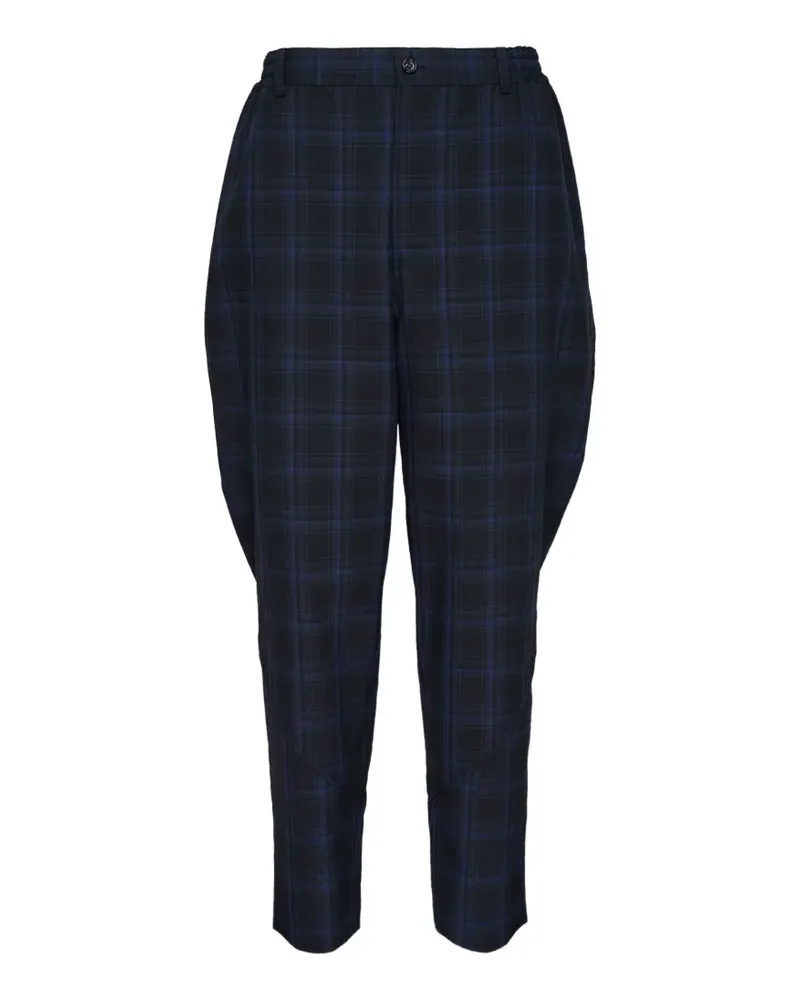 Comme des Garçons tartan-check trousers - Blau Blau
