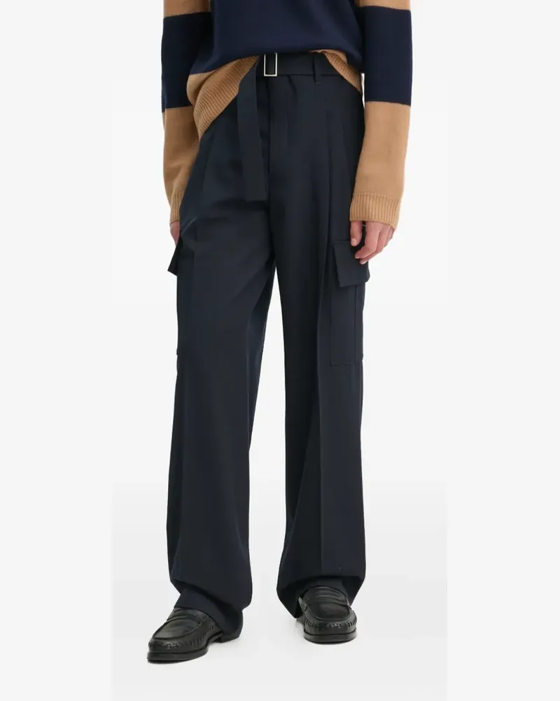 Études Studio Cargohose mit Gürtel - Blau Blau