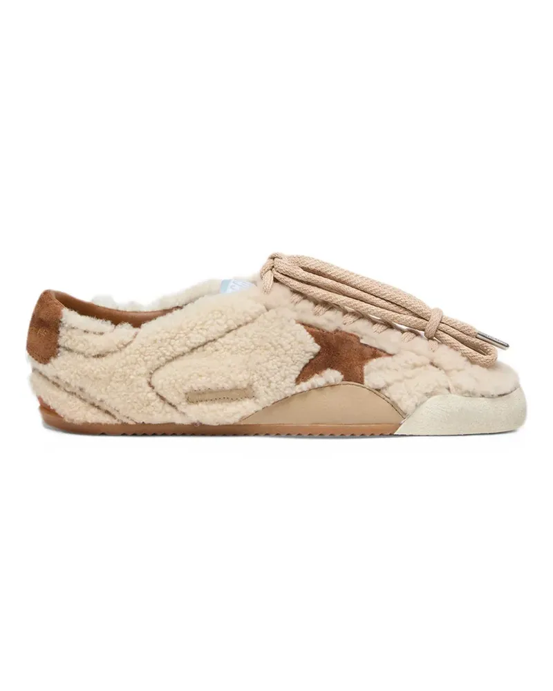 Golden Goose True Star Sneakers aus Shearling - Nude Nude