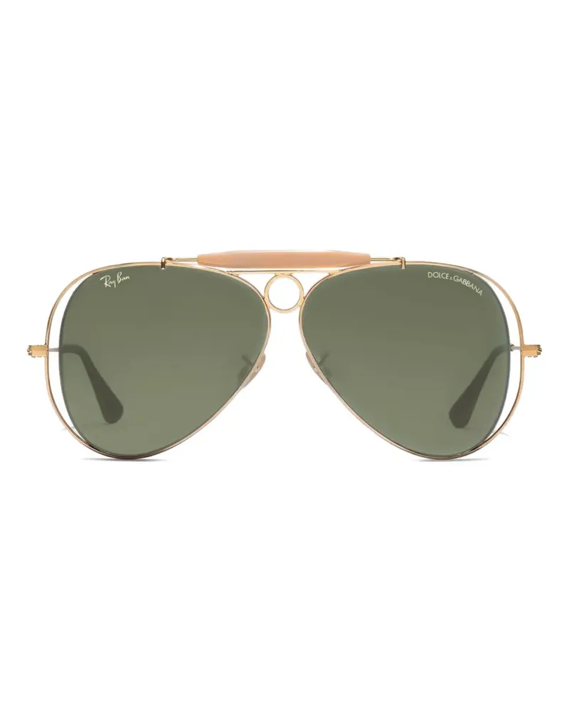 Dolce & Gabbana x RAY-BAN aviator-frame sunglasses - Gold Gold
