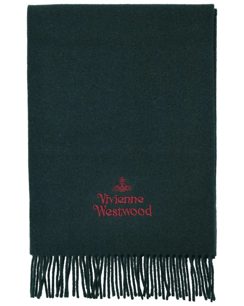 Vivienne Westwood Schal mit Logo - Grün Grün