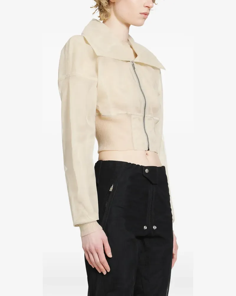 Rick Owens Dracucollar jacket - Nude Nude