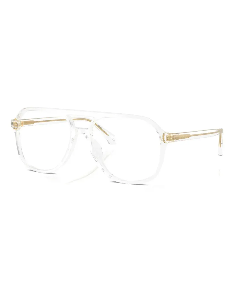 Versace Klassische Pilotenbrille - Weiß Weiß