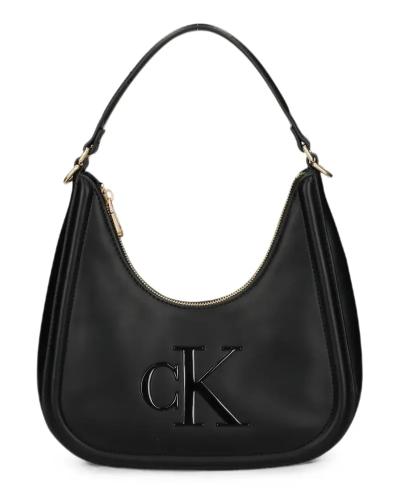 Calvin Klein Schultertasche mit Logo-Prägung - Schwarz Schwarz