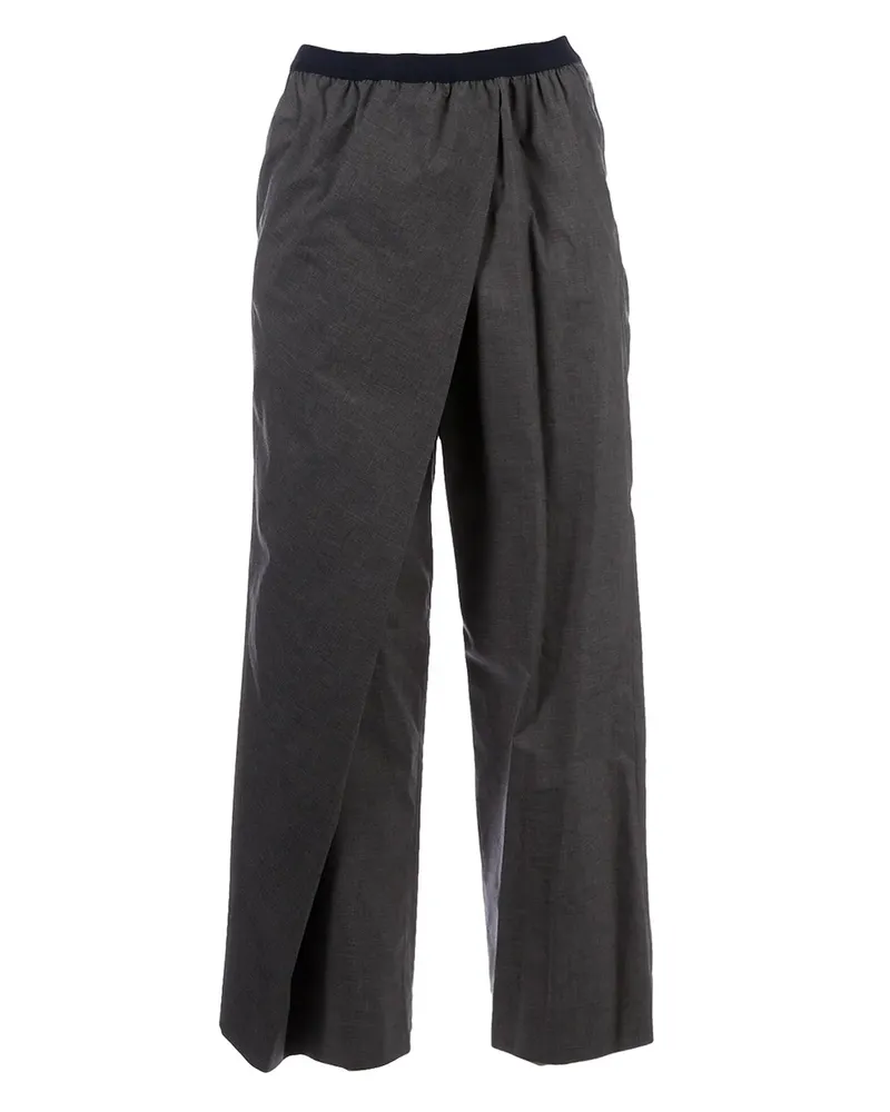 kolor twisted wide leg trouser - Grau Grau