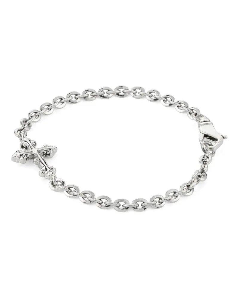 Emanuele Bicocchi Avelli Armband mit Kreuz - Silber Silber