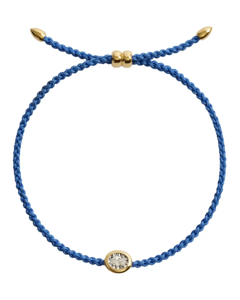 Monica Vinader Ovales Armband mit Diamant - Blau Blau