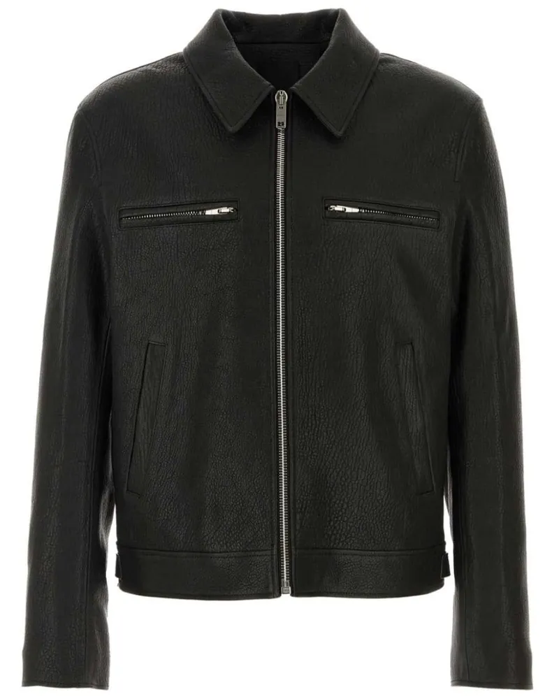 Givenchy Lederjacke mit Reißverschlusstaschen - Schwarz Schwarz